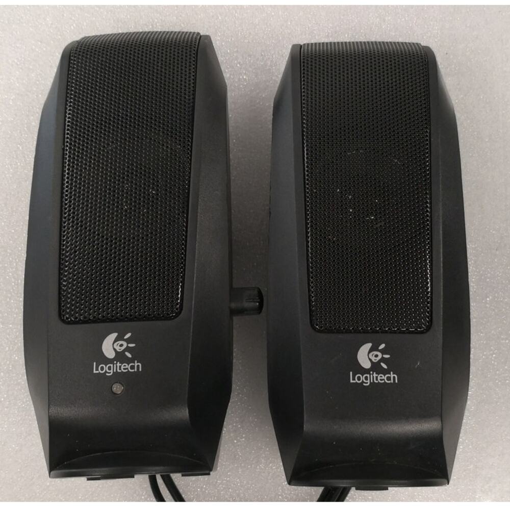 Logitech S120 2.0 Stereo Desktop Speakers (Black) - Preowned